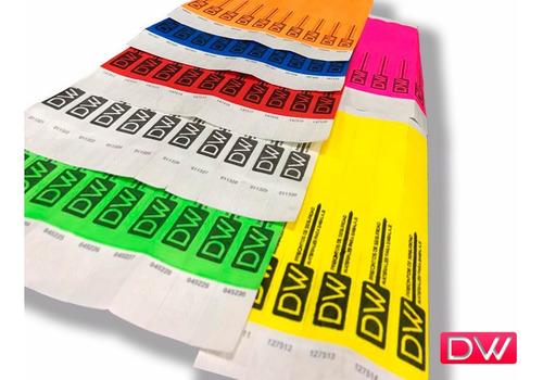 Imagen 4 de 10 de Pulseras Impresas Tyvek Identificación Eventos Vip X500 Dw !