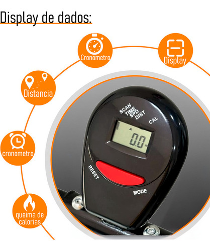 Bicicleta Ergometrica Vertical Dobravel Magnetica Display