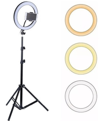 Anillo Aro Luz Led Fotografía 26 Cm + Trípode Ajustable