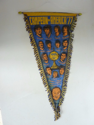 Banderin De Boca Juniors Campeon Copa Libertadores 1977