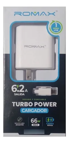 comprar Cargador (carga Rapida) Romax Entrada V8