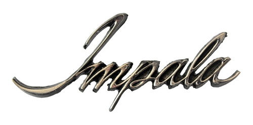 Emblema Impala Metal Auto Clasico Chevrolet Manuscrito
