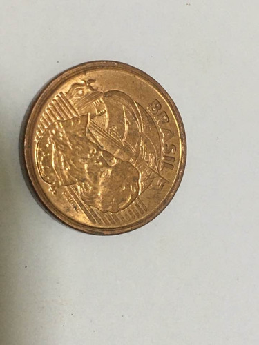 Moeda Um Centavo Aço Cobre 2004 Reverso Invertido (Usado)