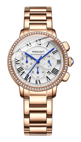 Reloj Wishdoit Original Para Mujer, Moderno, Con Diamantes,