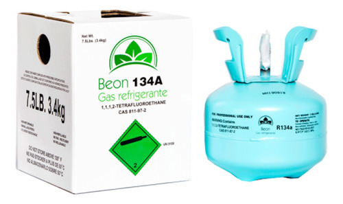 Garrafa Gas Refrigerante R134kg Lata 3.4kg Beon Repjul 