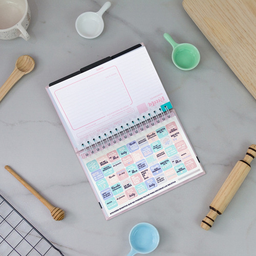 Libreta Para Recetas - Mis Recetas Deliciosas - La Scrapería Color Lila