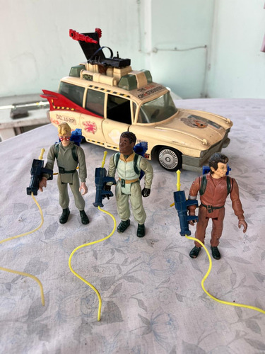 Auto Ecto 1 Original 1984 - Kenner + 3 Figuras Ghostbusters (Usado)