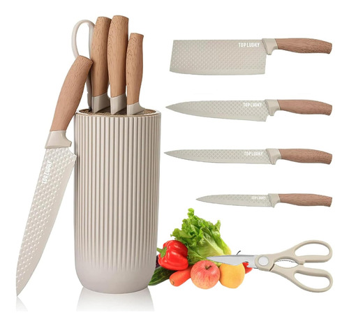 Set De Cuchillos De Cocina, Set De 6 Cuchillos Profesionales