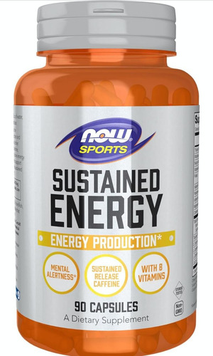 Vitamina B6 B12 + L Carnitina Sustained Energy - Now Sports Sin Sabor
