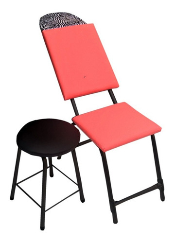 Imagen 2 de 6 de Banquito Para Silla De Cejas, Banqueta, Taburete, Camilla.