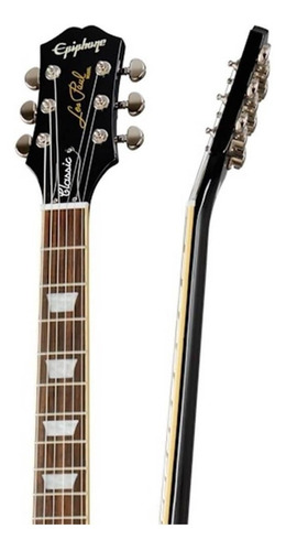 Imagen 3 de 5 de Guitarra eléctrica Epiphone Modern Collection Les Paul Classic de caoba ebony brillante con diapasón de laurel indio