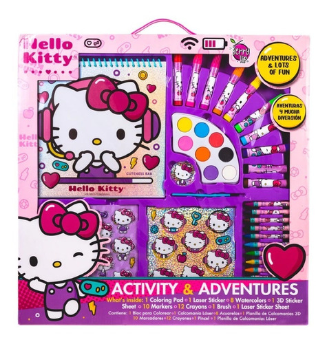  Set De Arte Y Actividades Hello Kitty  Con 32 Piezas  