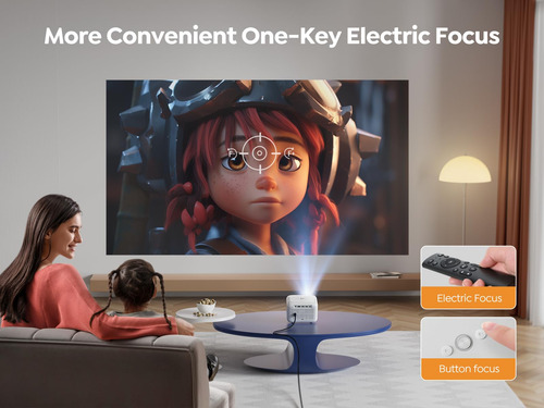 Mini Proyector Wifi 5g Y Bluetooth 5.2 1080p Portátil Color