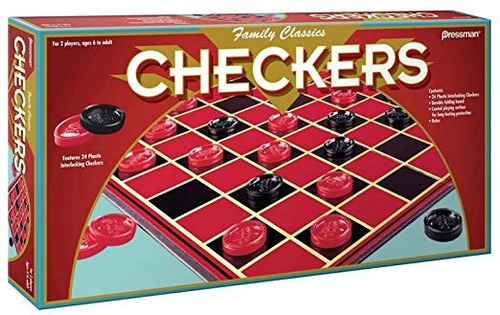 Pressman Edición Checkers Classic Board Games