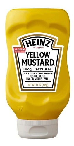 Mostaza Heinz Yellow Mustard 396g Importada Eeuu