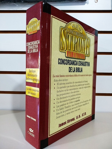 Imagen 3 de 10 de Concordancia Strong Exhaustiva De Biblia Dicc. Hebreo/griego