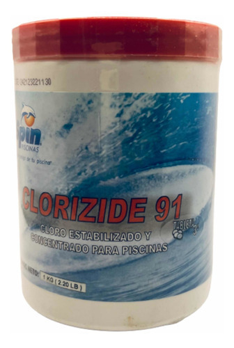Tablet Clorizide 91 de 3 polegadas de 1 kg para piscinas, piscinas