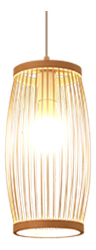 Lámpara Colgante Tejida De B 16x33cm Beige B 16x33cm