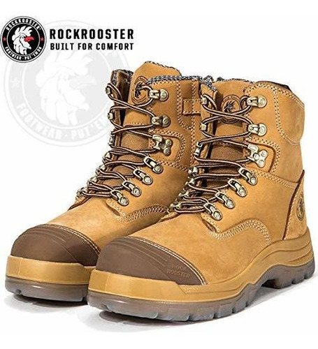 Seguridad Rockrooster Work Boots For Men Ykk Zipper