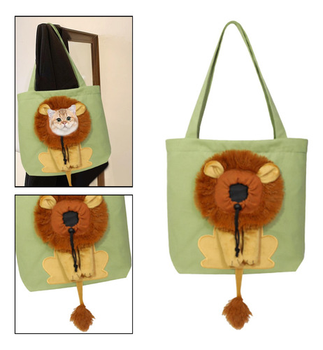 Cat Carriers Travel Transport Bag Tote Pet Verde Pequeño