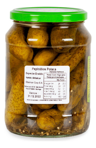 Pack Pepinillos A La Polaca Knax Hengstenberg 720g X 12 Un