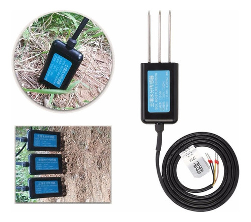Sensor Humedad Del Suelo 4-20ma 12-24v Salida Impermeable