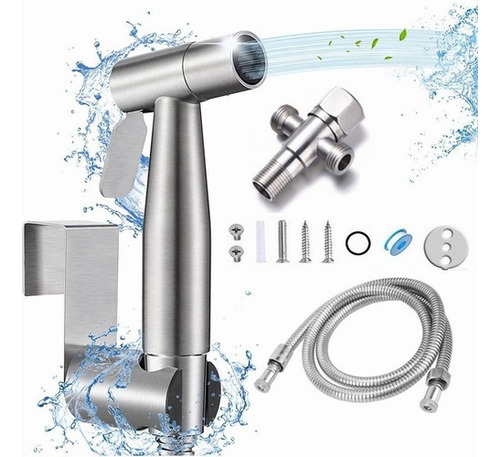 Juego De Rociador De Agua De Grifo De Bidé De Acero Inoxidab