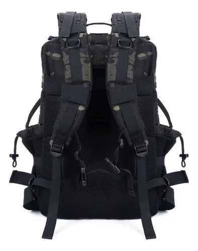 Mochila Táctica Cordura 45 Litros Sistema Molle Aventureros Color Multicam