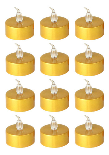 Nuevo 12 Velas Pequeñas Led For Velas De Flash Amarillo