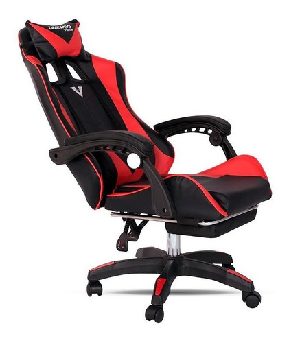 Imagen 9 de 10 de Silla Gaming Shooter Dw-sga001na Rotación 360° Rojo Daewoo