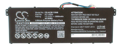 Batería Para Gateway Ne511, Ne512 15,2 V/ma