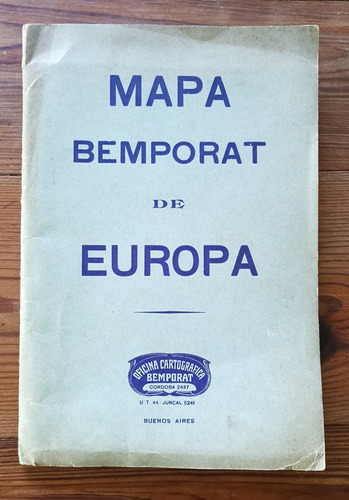Mapa Bemporat Europa Moderna - 120cm X 82cm - Sin Fecha