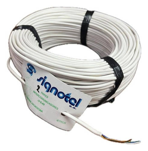 Cable Portero Eléctrico, Ideal Commax Alarma 2 Pares 100 Mts