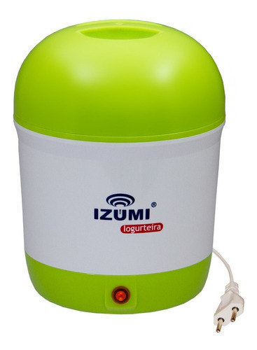 Iogurteira Verde Para Iogurte Natural E Grego Bivolt Izumi Cor Verde e cinza 127/ 220v