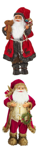 2 Figuras De Papá Noel,