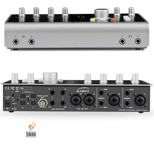 Interface De Audio Usb Audient Id44 Placa De Audio
