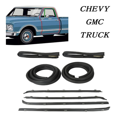 Kit Empaques De Vidrios Y Cañuelas 81-86 Chevy Gmc Truck