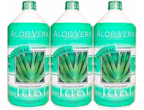 Aloe Vera Bebile Natural Organico 99% Aloe Vera - 3 Unidades