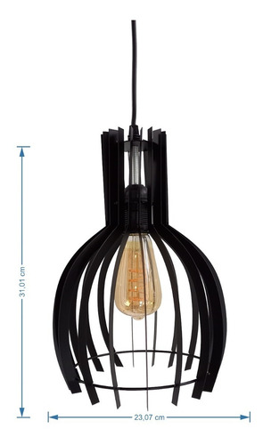 Lampara De Techo Decorativa Moderna Tipo Campana Rayas