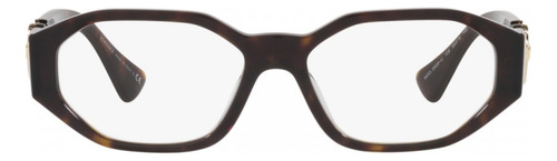 Anteojos Lentes Recetado Versace Biggie Ve3320u Havanna + Havanna | Large 56mm