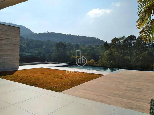Imagem 8 de 30 de Casa Nova E Moderna Com Vista Incrível No Residencial Sociedade Alphasitio, Em Alphaville, Santana De Parnaíba-sp. 551m² De Área Construída, 523m². - Ca0141