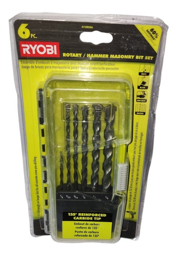 Set De Brocas Ryobi 6 Pzas Modelo A10bs06