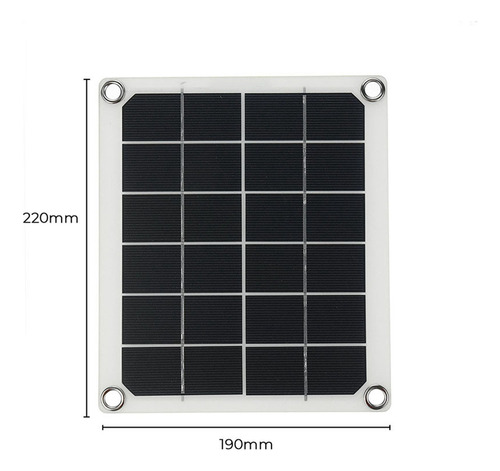 Panel Solar Portátil Crystally-10w Con Doble Usb 5v 2a, Sola