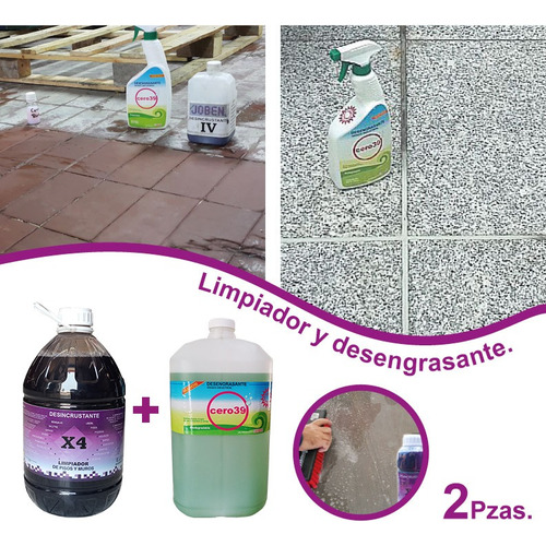 Limpiador Quita Grasa, Salitre, Moho, Cemento, Cal 5lts