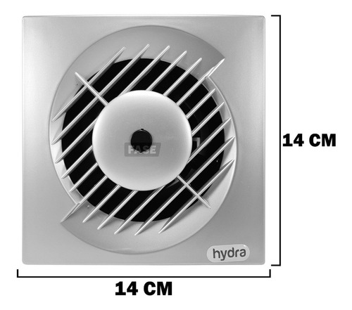 Imagen 4 de 6 de Extractor De Aire Baño Cocina 10cm 4 Pulgadas 17w Hydra 1100