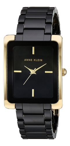 Reloj Mujer Anne Klein Ak-2952bkgb Cuarzo Pulso Negro En