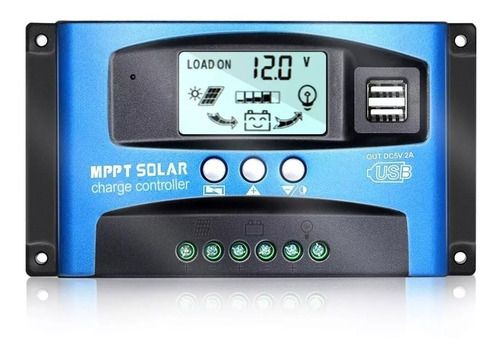 Mppt Panel Solar Regulador Controlador 60a De Carga 12v/24v