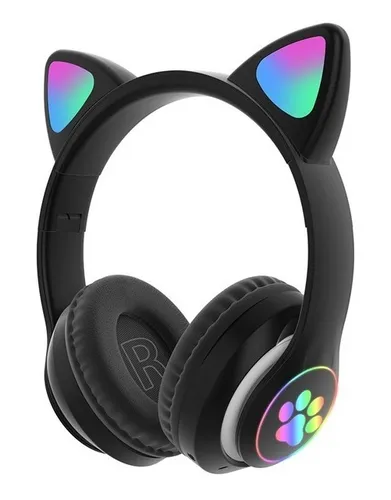 Audifonos De Gato Bluetooth Para Ni os Led Aks 28
