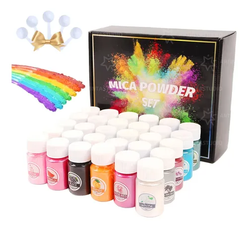 30ColoresPigmentosParaResinaEpoxiEnPolvoDeMica