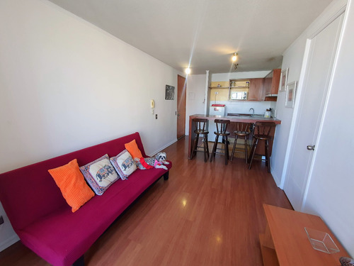 Amoblado 1 Dormitorio Full Equipado Metro Santa Lucía